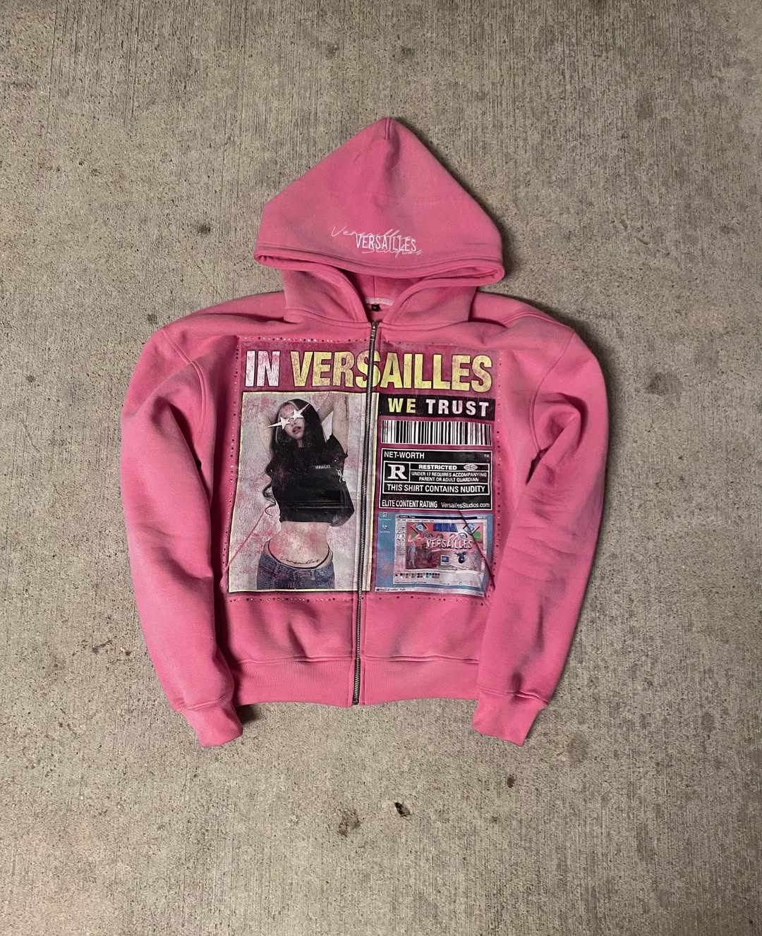 Street Fashion Zip Up Hoodie - เสื้อฮู้ดลายพิมพ์แฟชั่นเรโทร สไตล์ Y2k กอธิค สตรีทแวร์ สำหรับผู้ชายและผู้หญิง