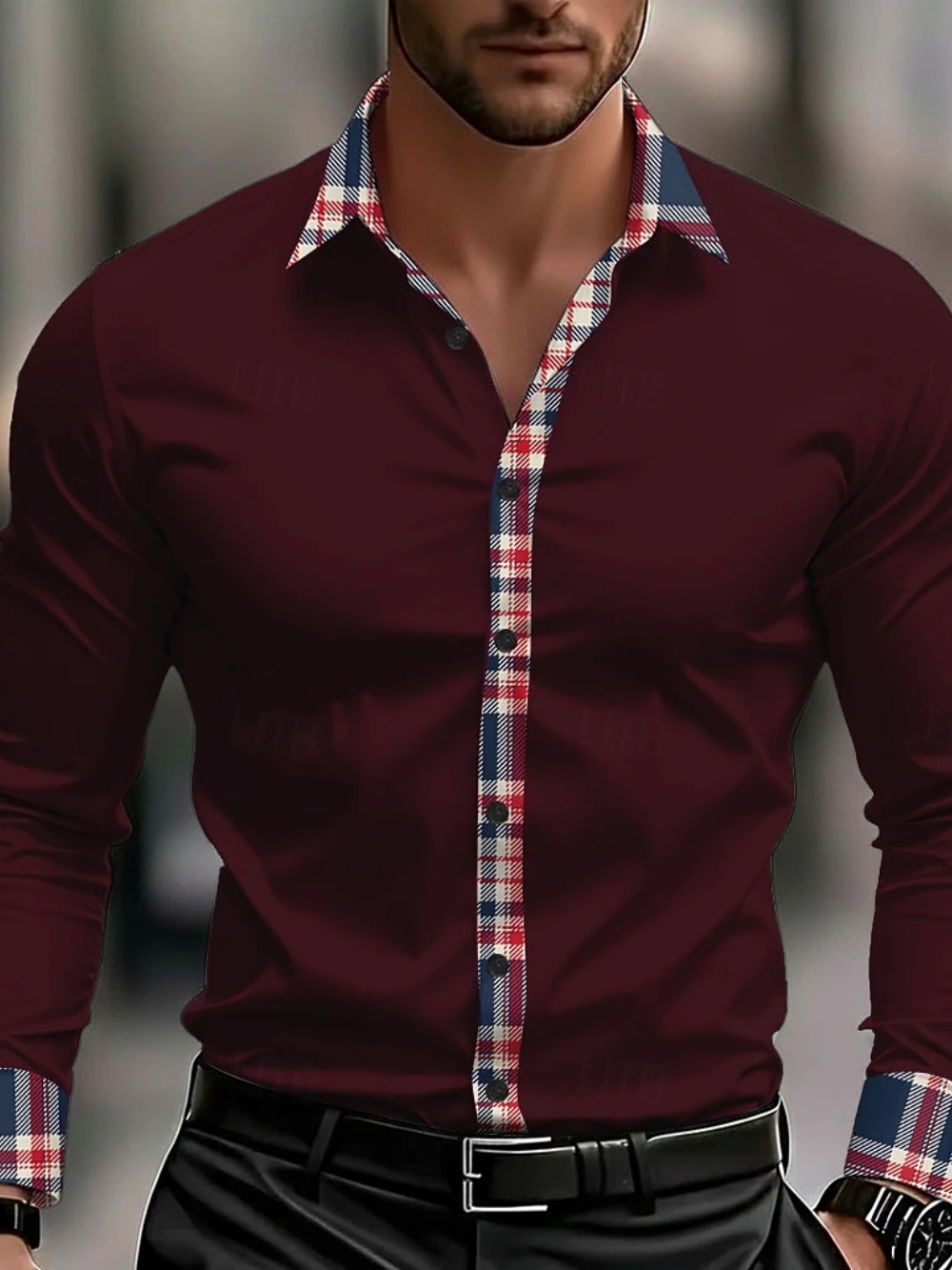 เสื้อเชิ้ตแขนยาวสไตล์ลำลองสำหร - Street Fashion Events บทวิจารณ์และราคา