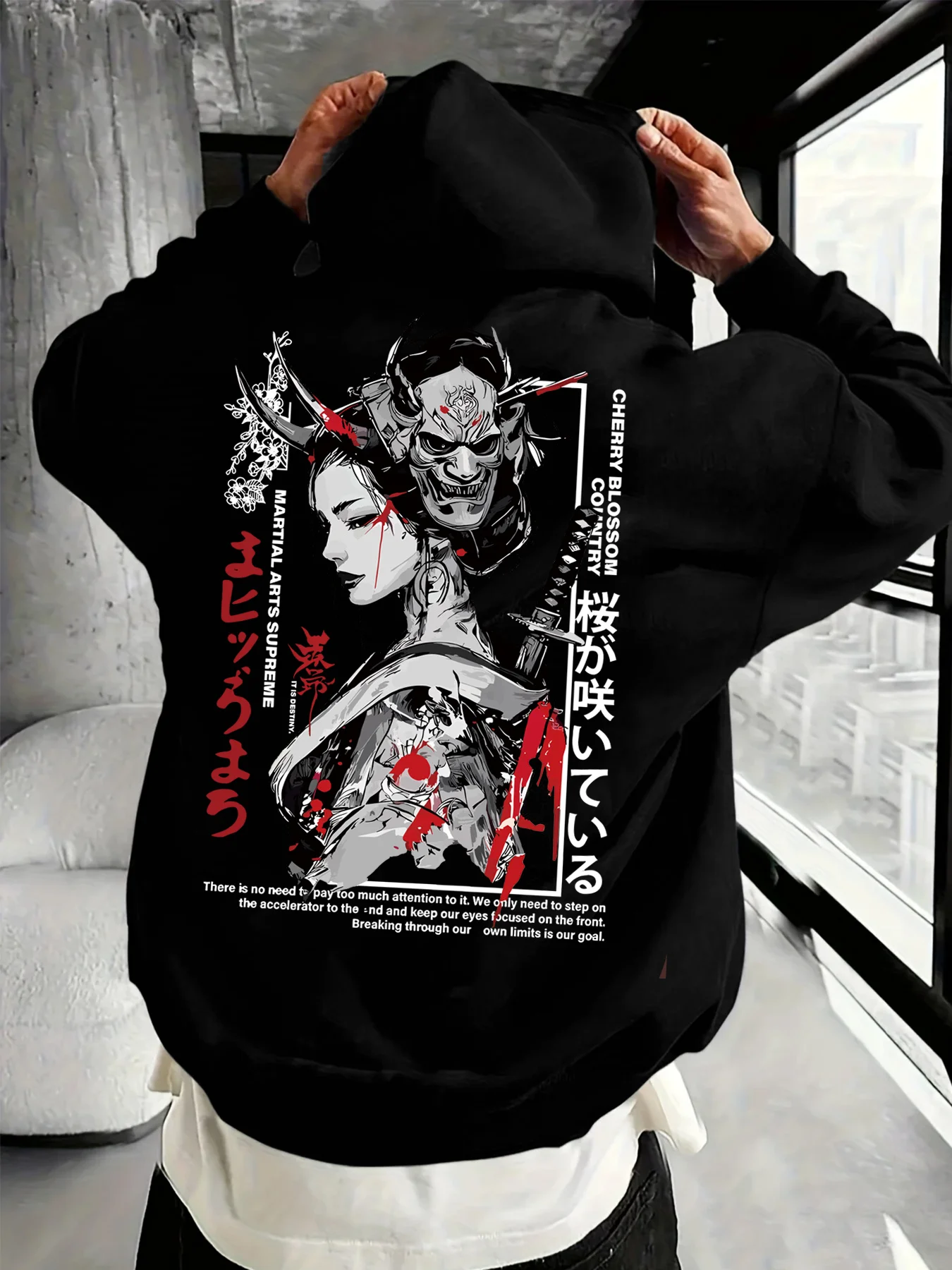 เสื้อฮู้ดมีซิปพิมพ์ลายแฟชั่นนั - Street Fashion Zip Up Hoodie บทวิจารณ์และราคา