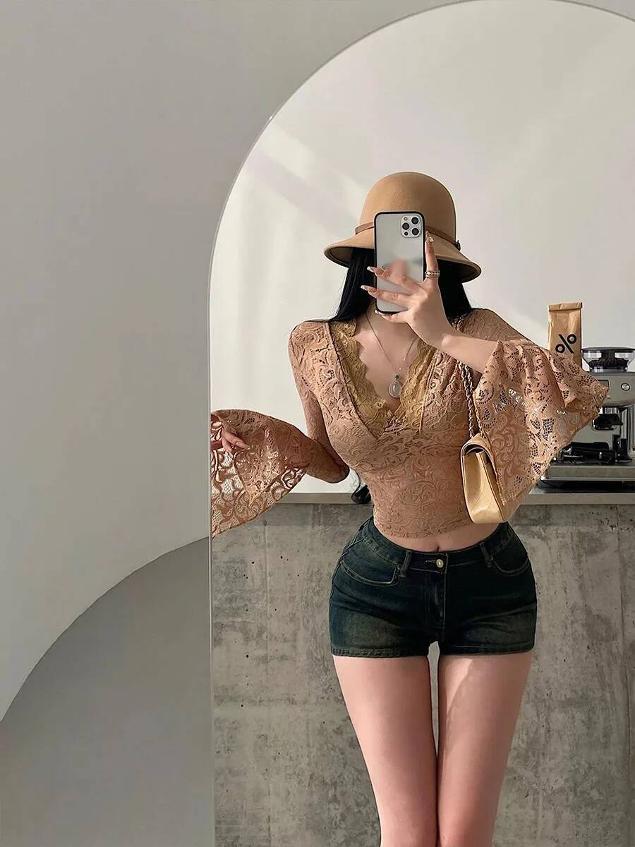 กางเกงขาสั้นคาวบอยรัดรูปเซ็กซี - Street Fashion Korean Girl บทวิจารณ์และราคา