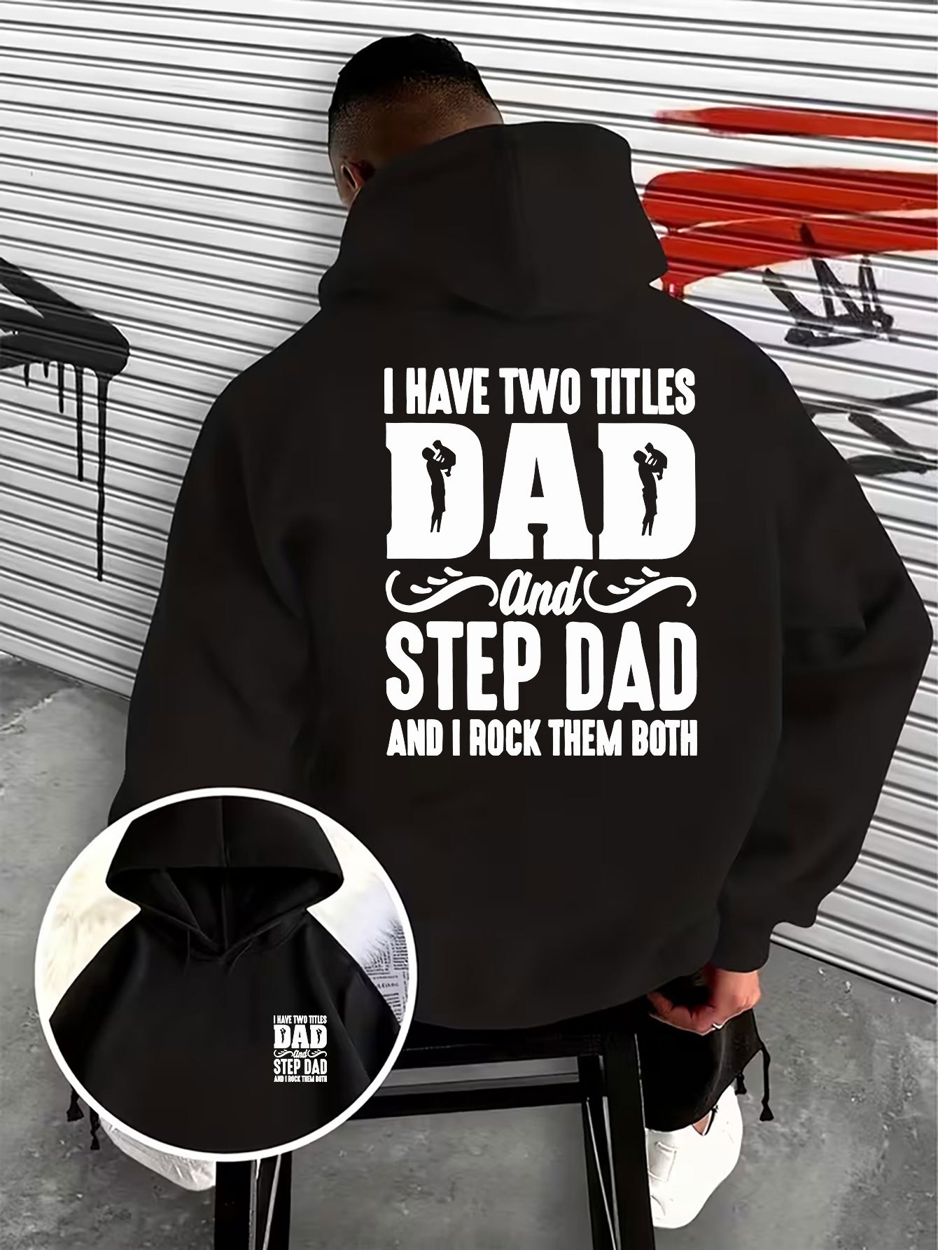 เสื้อฮู้ดสำหรับผู้ชาย ลายพ่อ ห - Street Fashion Logo Design บทวิจารณ์และราคา