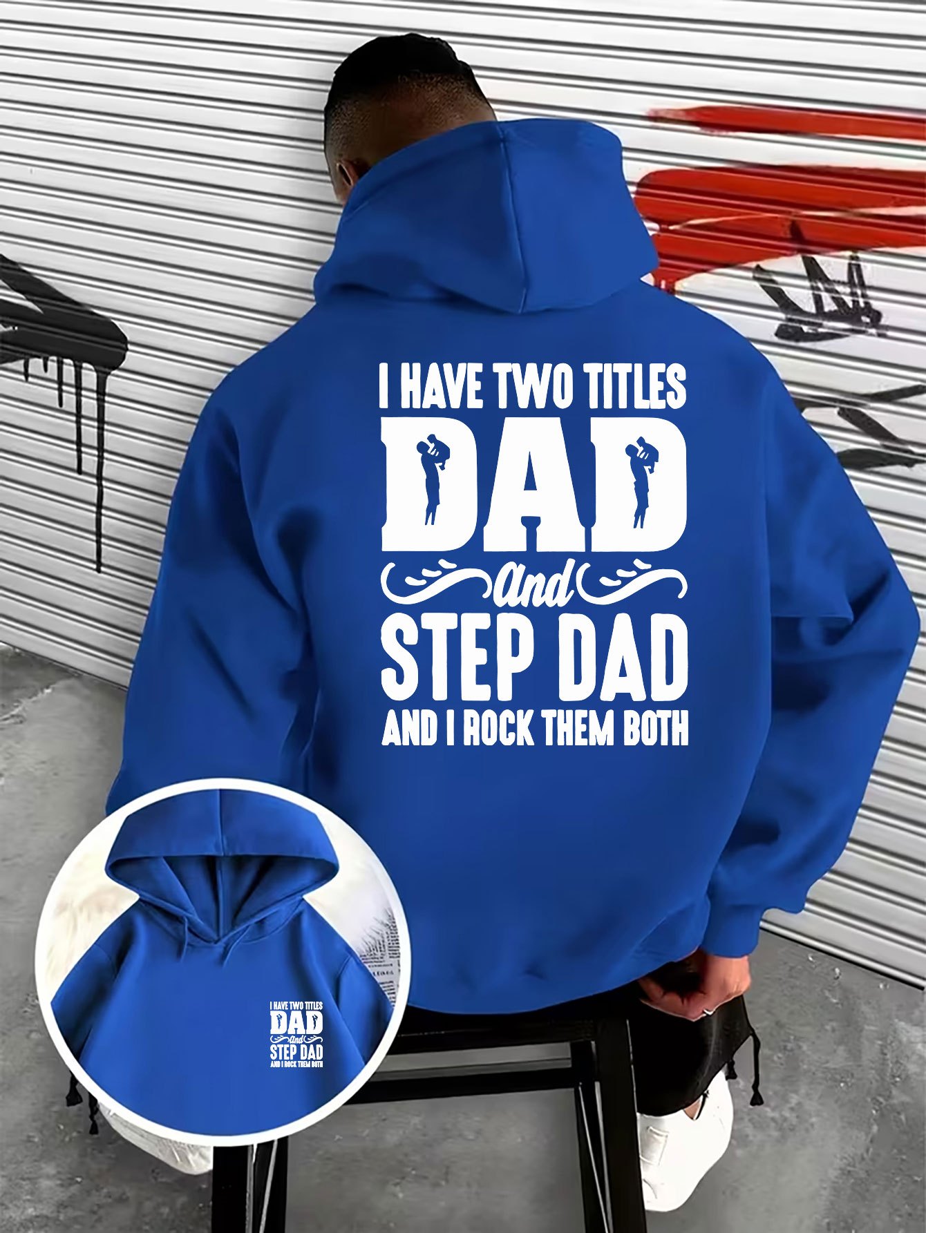 เสื้อฮู้ดสำหรับผู้ชาย ลายพ่อ ห - Street Fashion Logo Design บทวิจารณ์และราคา