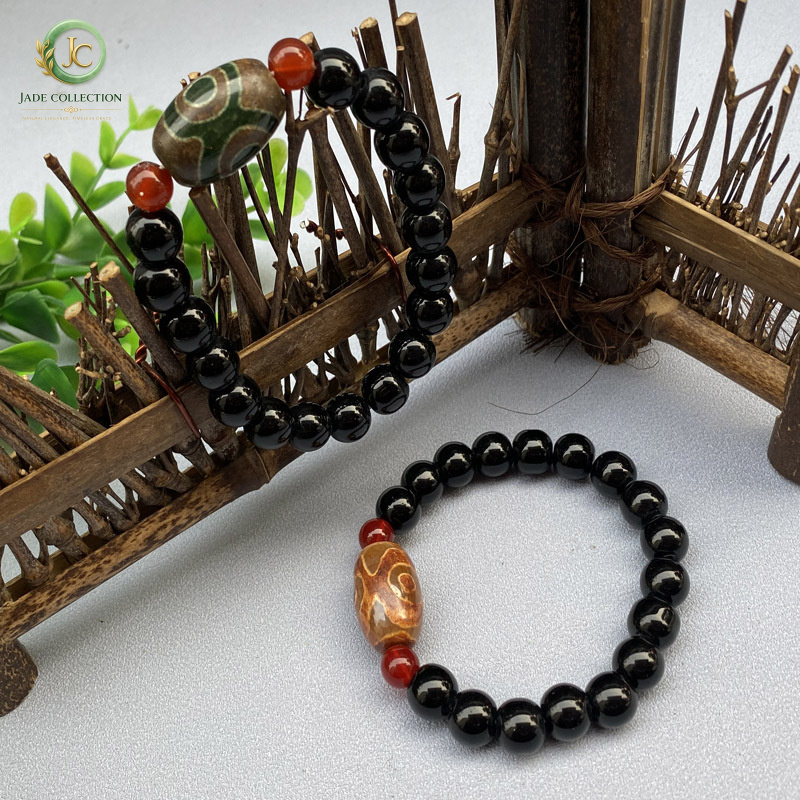 กำไลหินอาเกตประดับลูกปัด Dzi ส - Street Fashion Vendors บทวิจารณ์และราคา
