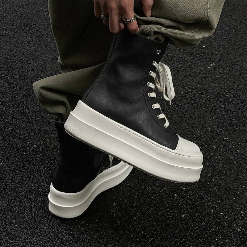รองเท้าผ้าใบแฟชั่นผู้ชายทรงสูง - Street Fashion Rome 2026 บทวิจารณ์และราคา