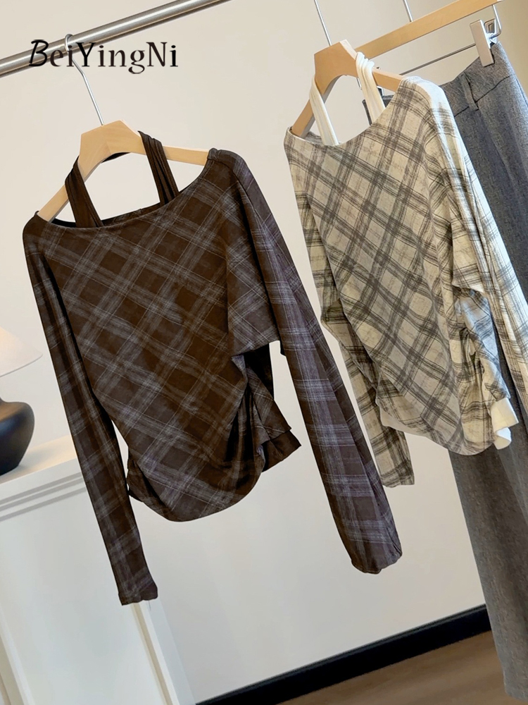 เสื้อยืดผู้หญิงแบบฮอลเตอร์ลายส - Street Fashion Korean Girl บทวิจารณ์และราคา