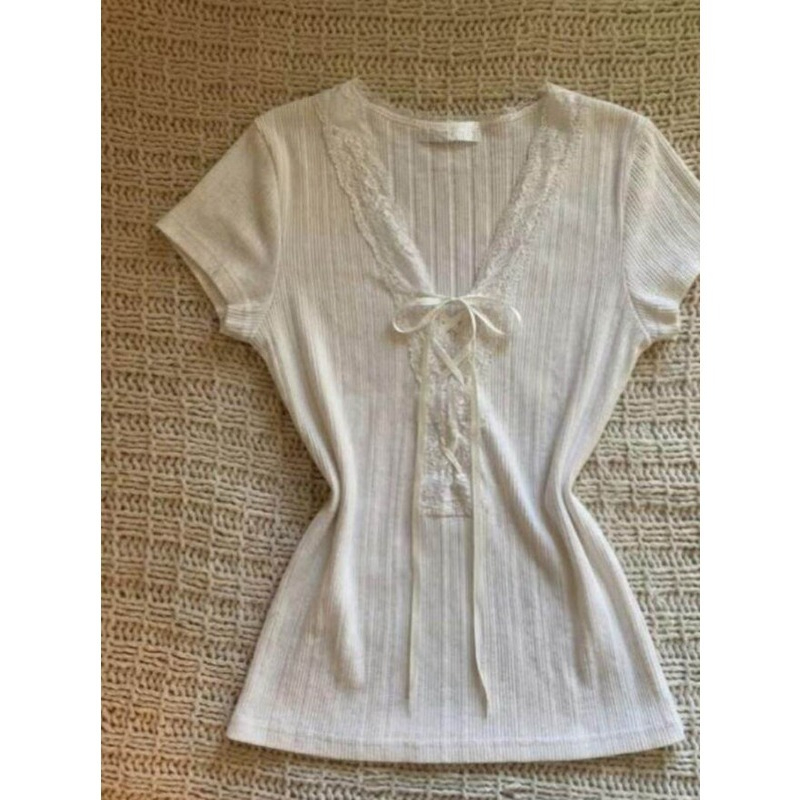 เสื้อยืดแฟชั่นแขนสั้นผู้หญิงสไ - Street Fashion Korean Girl บทวิจารณ์และราคา