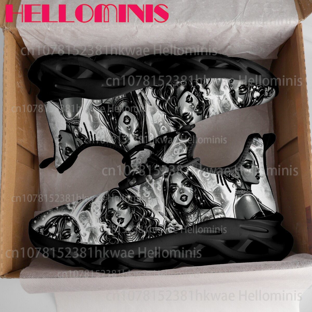 รองเท้าผ้าใบพื้นหนาแบบโปร่งลาย - Street Fashion Walk บทวิจารณ์และราคา