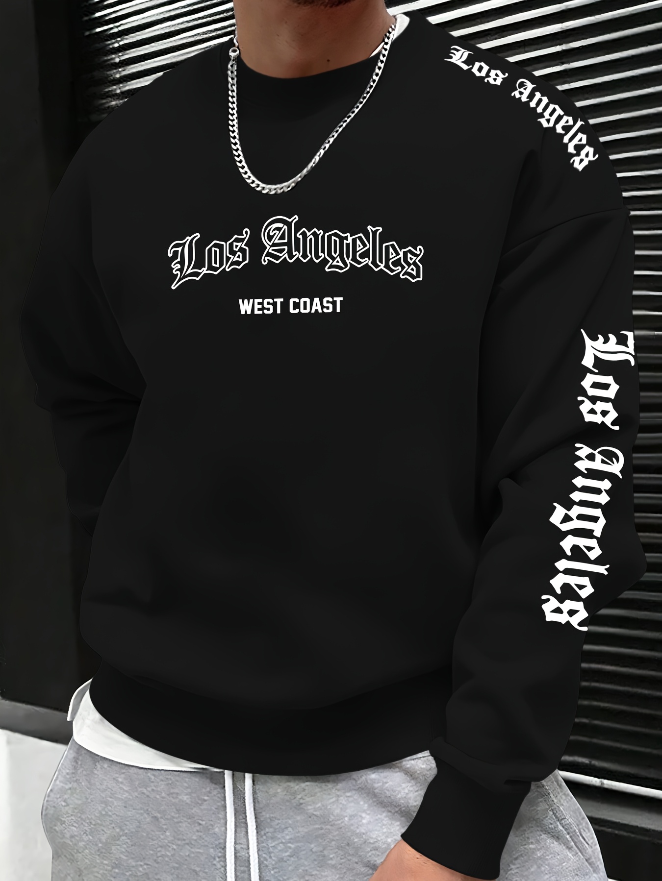 เสื้อสเวตเตอร์คอกลมพิมพ์ลายตัว - Fashion Streetwear บทวิจารณ์และราคา