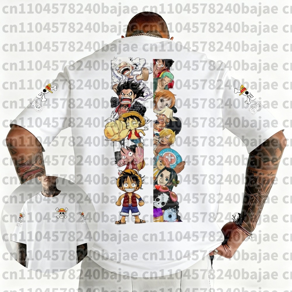 เสื้อยืดพิมพ์ลายอนิเมะไซส์ใหญ่ - Street Fashion Anime บทวิจารณ์และราคา