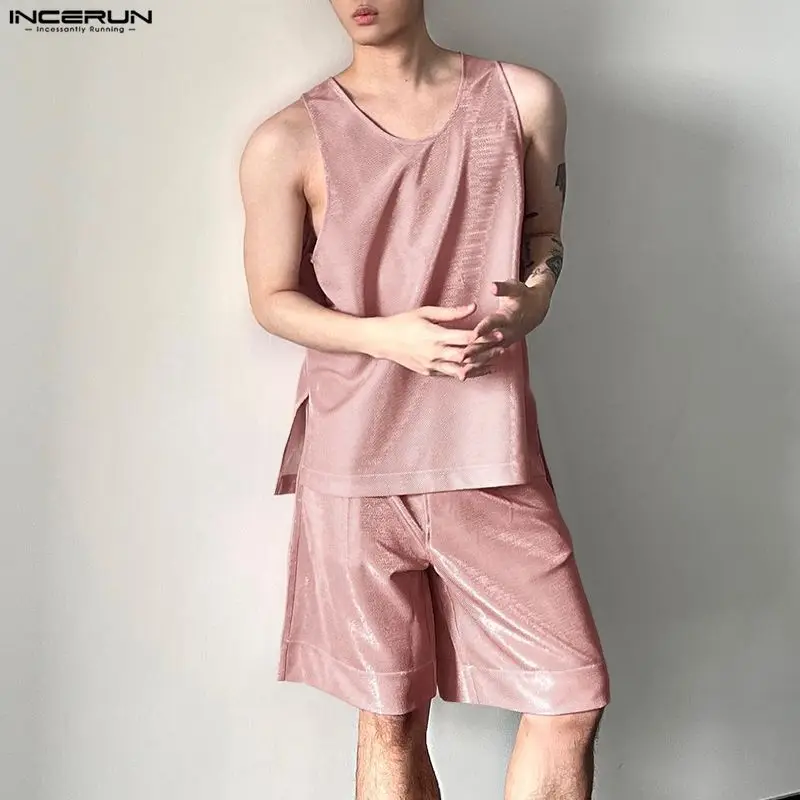 INCERUN ชุดผู้ชาย เสื้อกล้ามคอ - Fashion Streetwear บทวิจารณ์และราคา