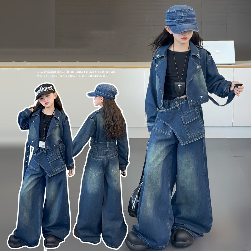 ชุดเสื้อผ้าเด็กผู้หญิง ฤดูใบไม - Street Fashion Korean Girl บทวิจารณ์และราคา