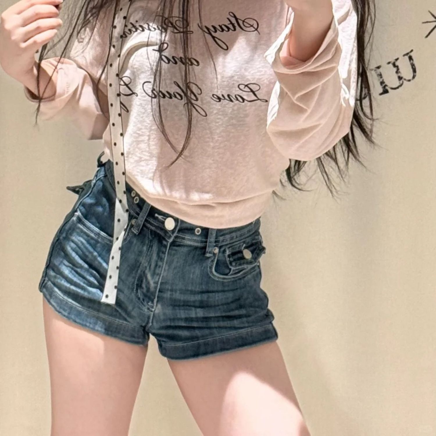 2026 กางเกงขาสั้นผู้หญิงใหม่แฟ - Street Fashion Korean Girl บทวิจารณ์และราคา