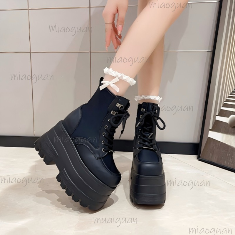 รองเท้าบูทส้นตึกสูงพิเศษสำหรับ - Street Fashion Punk บทวิจารณ์และราคา
