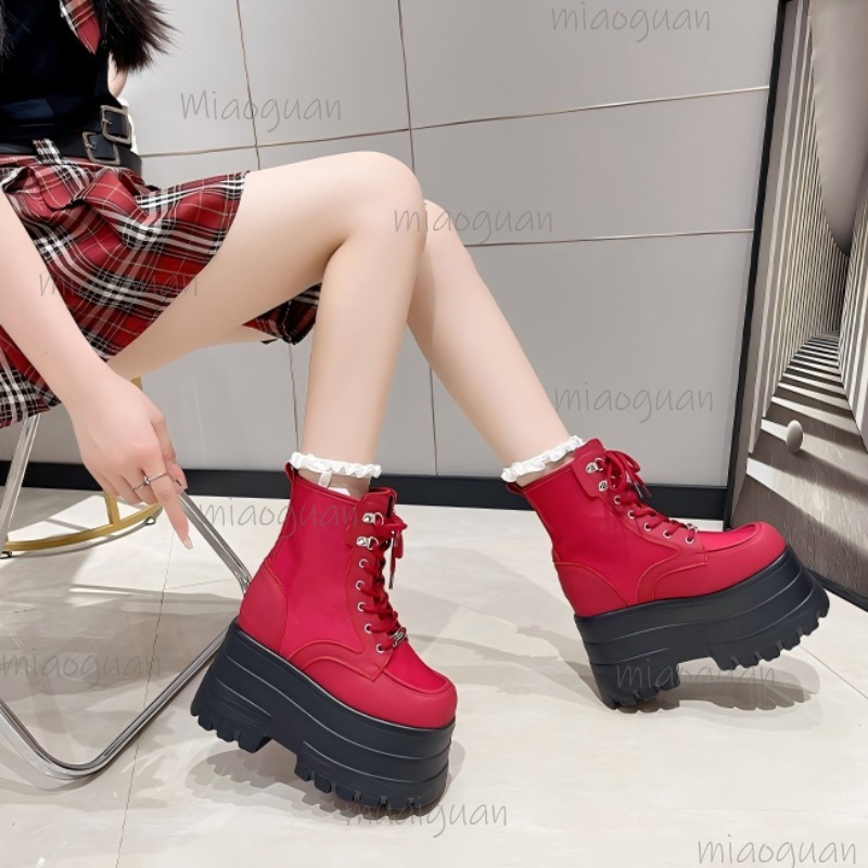รองเท้าบูทส้นตึกสูงพิเศษสำหรับ - Street Fashion Punk บทวิจารณ์และราคา