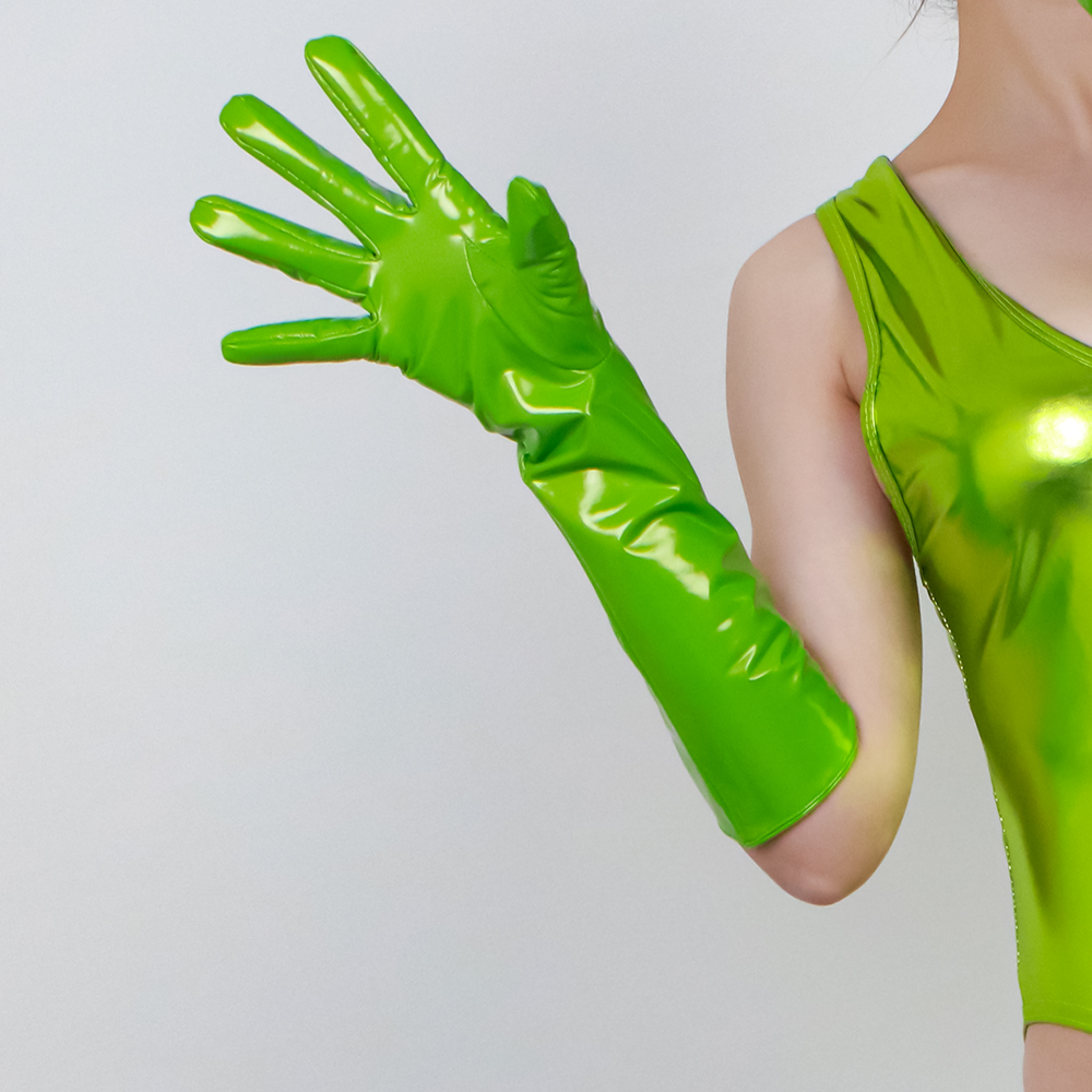 ถุงมือหนังแก้วยาว 40 ซม. ถุงมื - Street Fashion Runway บทวิจารณ์และราคา