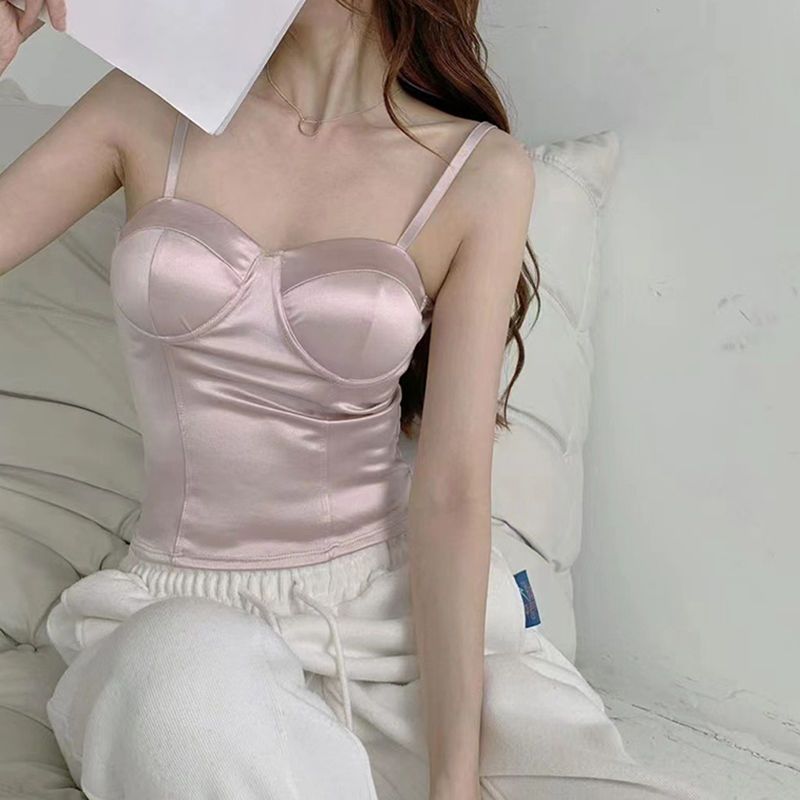 เสื้อสายเดี่ยวผู้หญิง ฤดูร้อน  - Street Fashion Korean Girl บทวิจารณ์และราคา