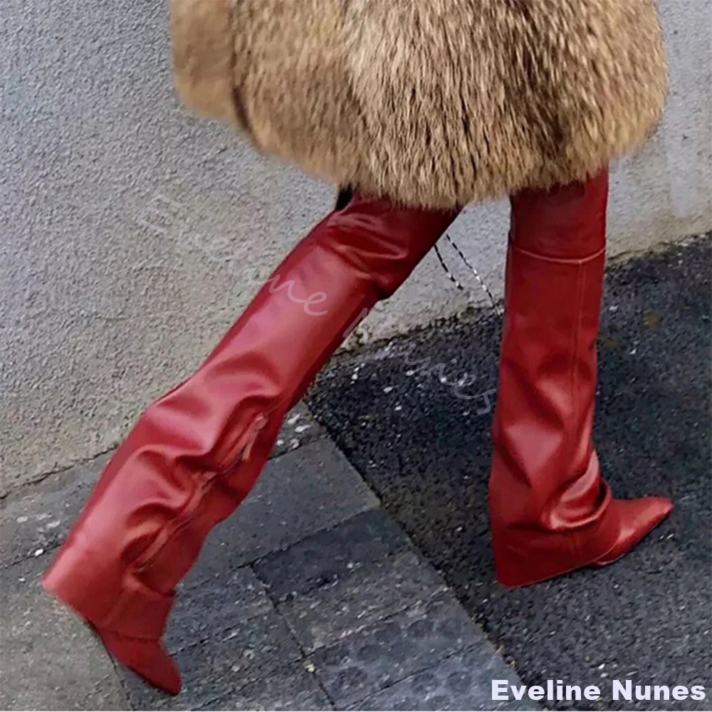 รองเท้าบูททรงแหลมแฟชั่นเหนือเข - Street Fashion Rome 2025 บทวิจารณ์และราคา