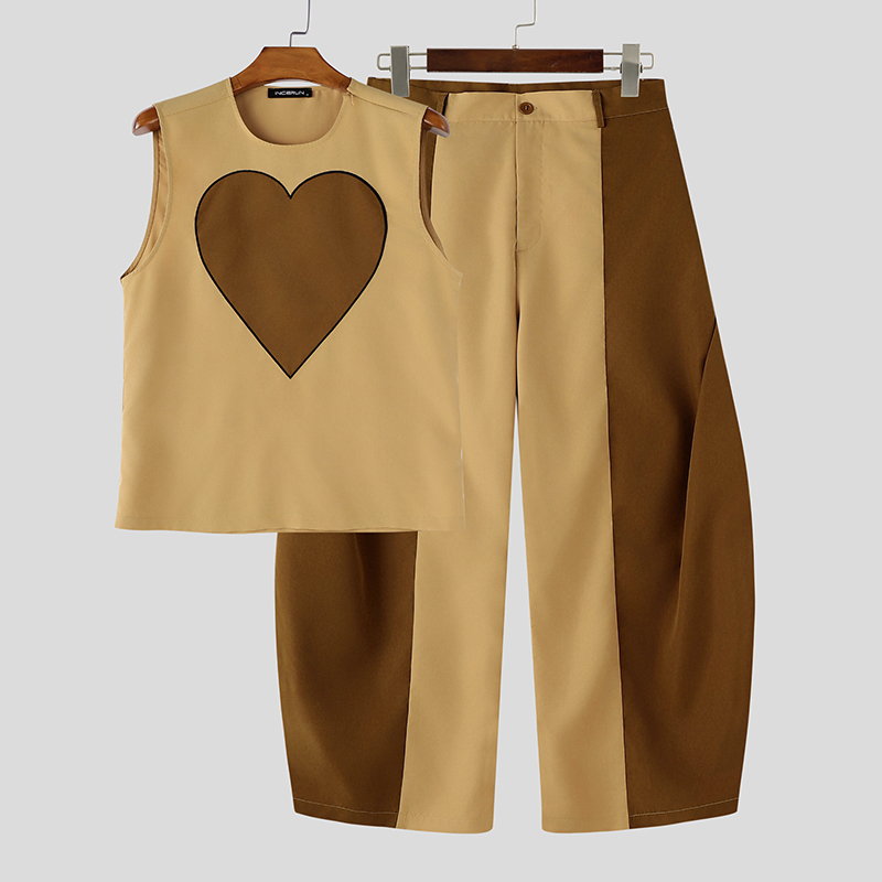 INCERUN ชุดผู้ชายเสื้อกล้ามแขน - Fashion Streetwear บทวิจารณ์และราคา