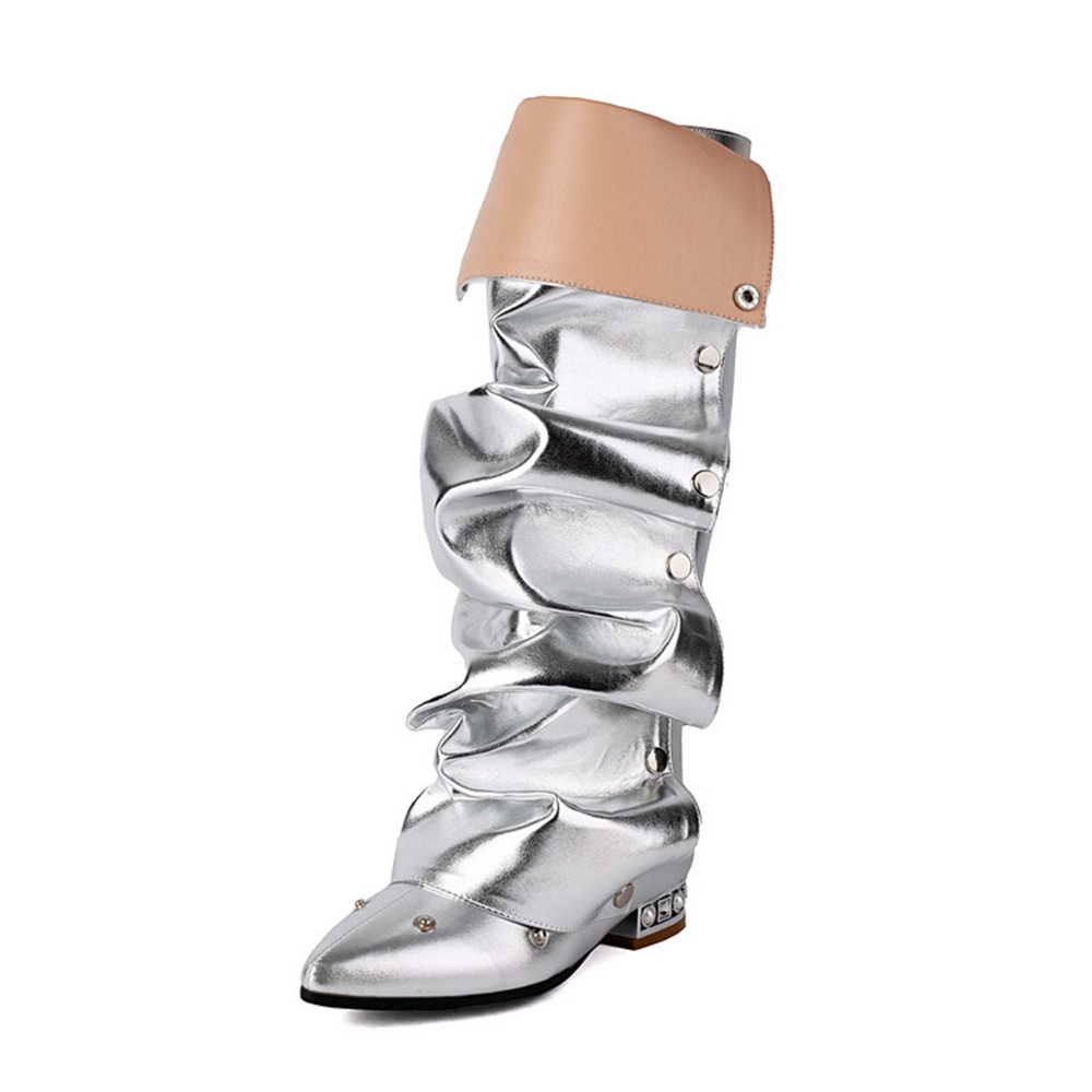 รองเท้าบูทสูงถึงเข่าผู้หญิงแฟช - Street Fashion Runway บทวิจารณ์และราคา