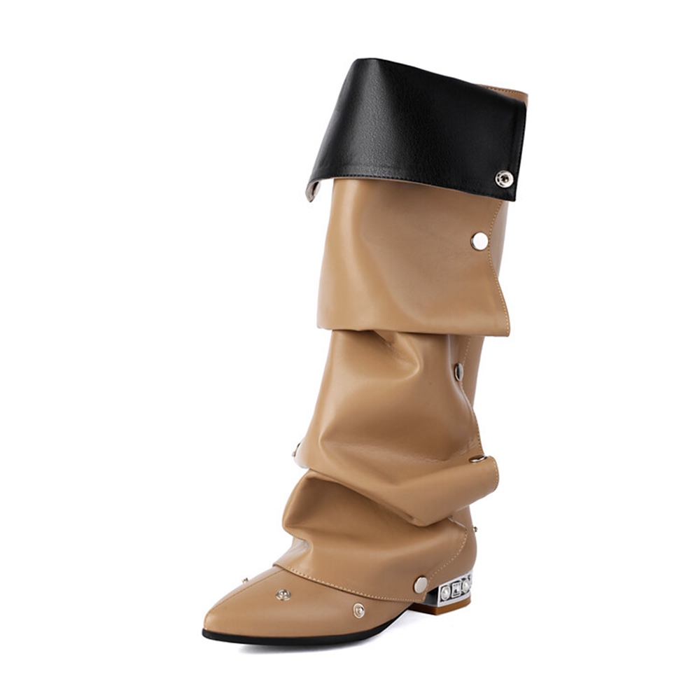 รองเท้าบูทสูงถึงเข่าผู้หญิงแฟช - Street Fashion Runway บทวิจารณ์และราคา