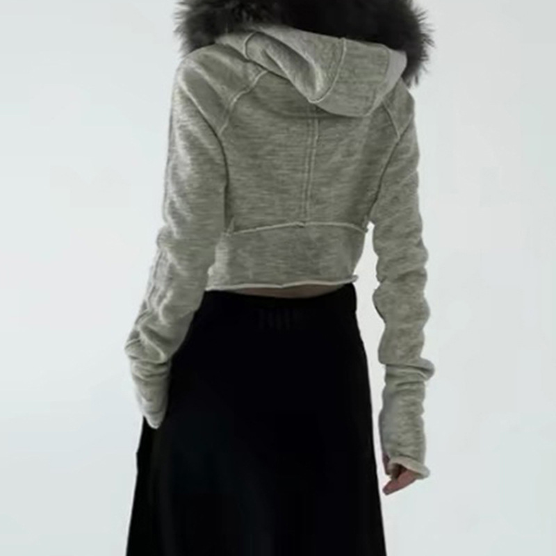 วินเทจแฟชั่นZip Upผู้หญิงเสื้อ - Street Fashion Zip Up Hoodie บทวิจารณ์และราคา