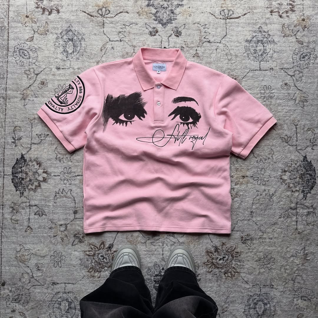 เสื้อโปโลสไตล์เรโทรแบบอเมริกัน - Street Fashion Logo Design บทวิจารณ์และราคา