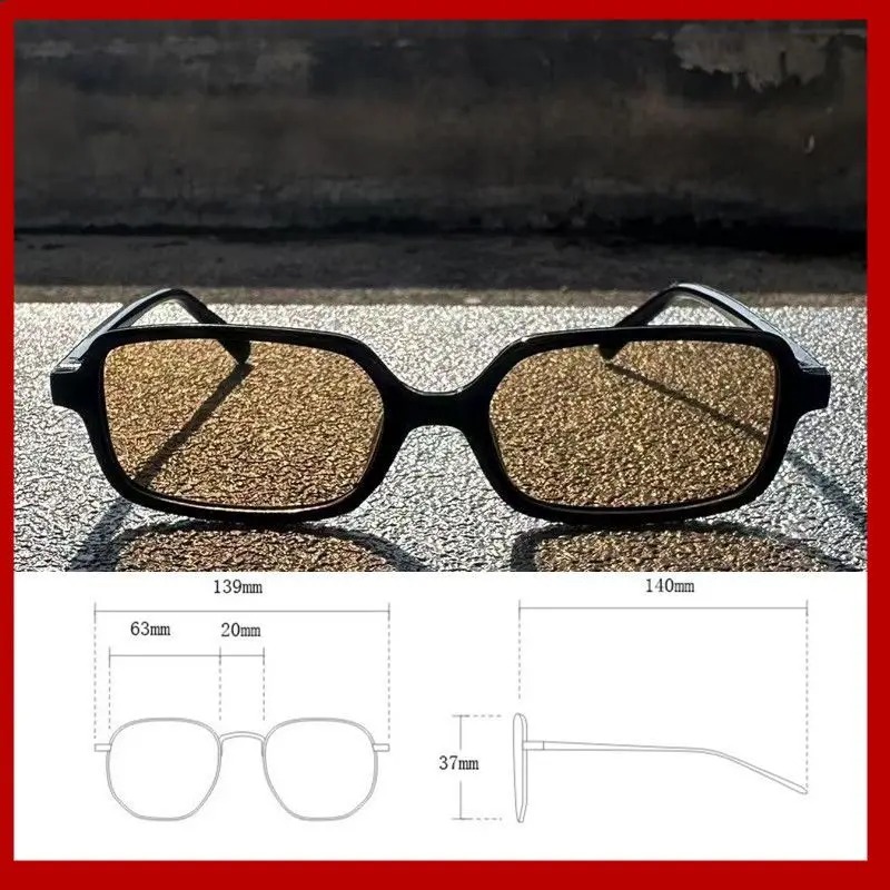 แว่นกันแดดทรงสี่เหลี่ยมเล็กสุด - Street Fashion Brands บทวิจารณ์และราคา