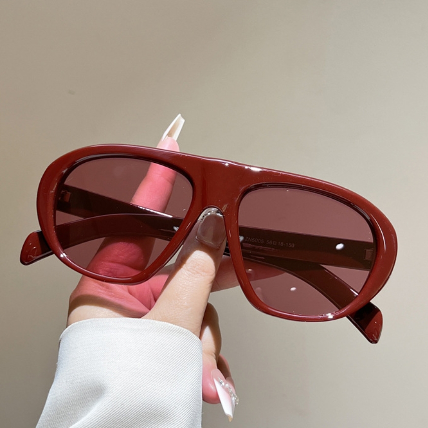 แว่นกันแดดนักบินทรงโอเวอร์ไซส์ - Street Fashion Brands บทวิจารณ์และราคา